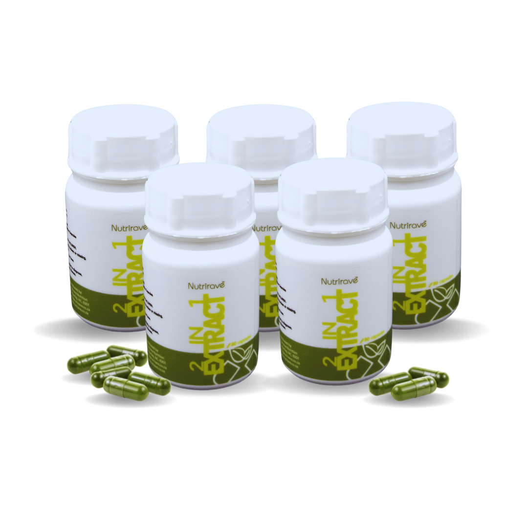 2 in 1 Extract Capsules(5 Bottles) Combo